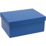 Dárková krabice s víkem 350x250x200/40 mm, modrá – Zboží Mobilmania