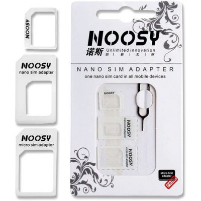 NOOSY Nano/Micro SIM adaptér 3v1 61321 – Zbozi.Blesk.cz
