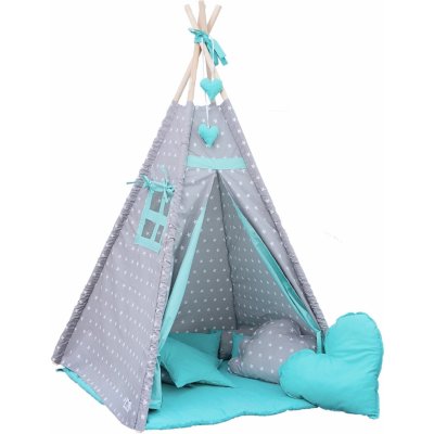 BabyTýpka Teepee Stars mentol – Zboží Dáma