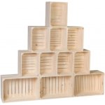 ČistéDřevo Dřevěné bedýnky knihovna 180x160x24 cm – Sleviste.cz