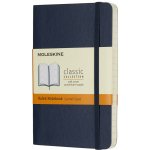 Moleskine S, měkké desky linkovaný modrý – Sleviste.cz