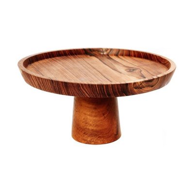 Bazar Bizar Podnos na dort Teak Cake Dish 24,5cm – Sleviste.cz