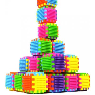 Doris barevné konstrukční kostky Color Blocks 182 ks – Zboží Živě