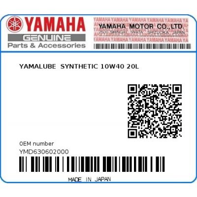 Yamalube SYNTHETIC 10W-40 3 l