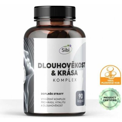 Sibi Dlouhověkost & krása komplex houbové extrakty 500 mg 90 kapslí – Hledejceny.cz