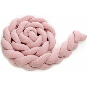 T-TOMI bavlněný pletený mantinel Růžový