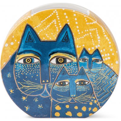 Egan LAUREL BURCH FANTASTIC FELINES Žlutá váza 17X16 cm – Hledejceny.cz