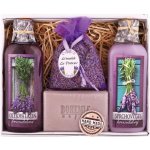 Bohemia Herbs Lavender La Provence sprchový gel 100 ml + Olejová lázeň 100 ml + mýdlo 100 g + bylinky levandule v sáčku dárková sada – Zboží Dáma