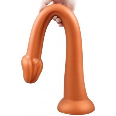 STD Snakey Silicon Liquid Super Soft Dildo Extra Large Gold 50 cm