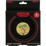 CurePink Tácky pod sklenice Stranger Things Phrases balení 4 ks 10x10cm – Zbozi.Blesk.cz