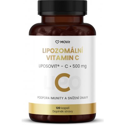 MOVit Lipozomální Vitamin C 500 mg 120 kapslí – Hledejceny.cz