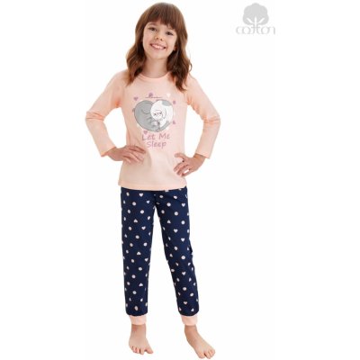 Dívčí pyžamo Elza Taro meruňka – Zboží Dáma