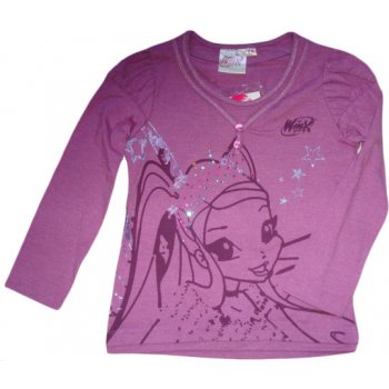 Winx Krásné originální dětské tričko pro holky fialové