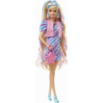 Barbie Totally Hair blondýnka v hvězdičkových šatech – Hledejceny.cz