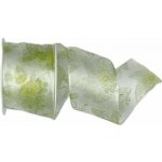 Stuha taftová FLOWER BREEZE WHITE průsvitná 40mm x 2m (15,-Kč/m) – Hledejceny.cz
