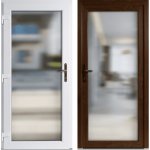 OknaDvereNaMiru.cz Vchodové plastové dveře 3-3 sklo crepi zlatý dub / bílá levé otevírání dovnitř 88 x 198 cm – Zboží Mobilmania