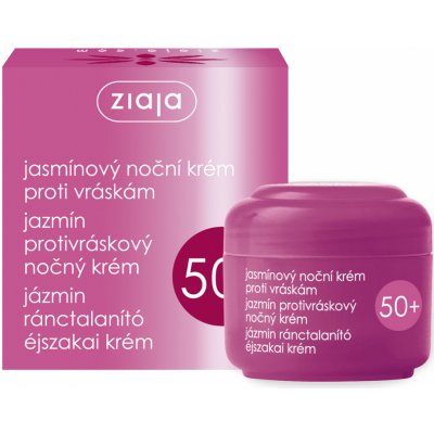 Ziaja Noční krém proti vráskám s jasmínovým olejem a kyselinou hyaluronovou 50+ 50 ml – Zboží Mobilmania