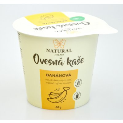 Natural Jihlava KAŠE OVESNÁ banánová bez lepku 80 g – Zbozi.Blesk.cz