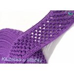 Guma pletená 5cm - purple Délka: 10cm – Zbozi.Blesk.cz