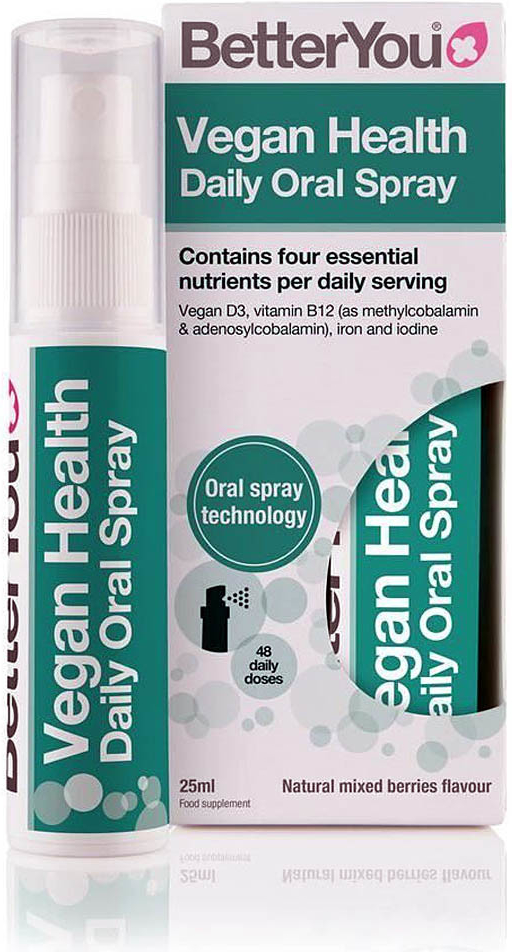 BetterYou Vegan Health D3 B12 železo a jód ve spreji 25 ml od 355 Kč -  Heureka.cz
