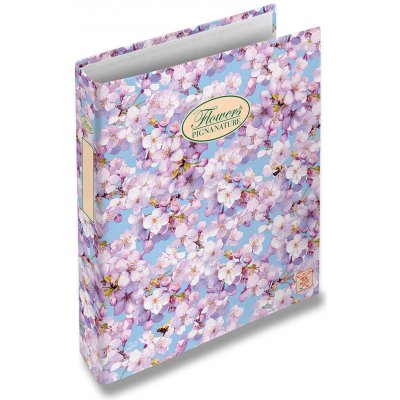 Pigna 4kroužkový pořadač Nature Flowers A4 35 mm mix motivů – Zboží Živě