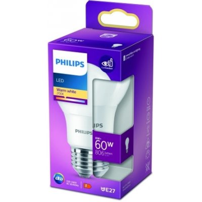 Philips LED 60W A60 E27 WW FR ND 1PF/10 – Zbozi.Blesk.cz