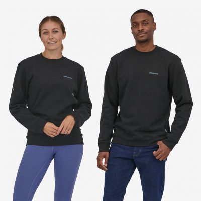 Patagonia Fitz Roy Icon Uprisal Crew Sweatshirt Ink Black