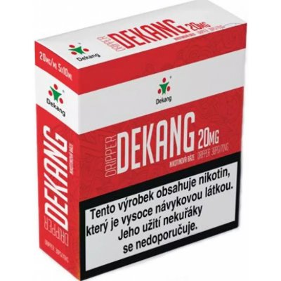 Dekang Nikotinová báze Dripper PG30/VG70 20mg 5x10ml