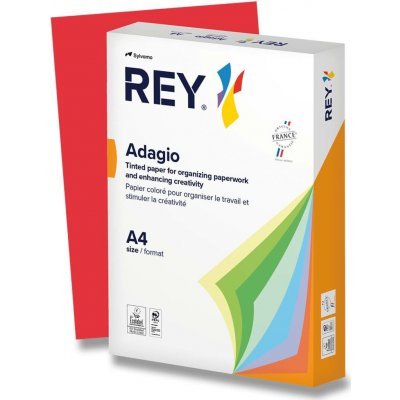 Rey Adagio barevný papír A4 80 g 500 listů intenzivní červený – Sleviste.cz
