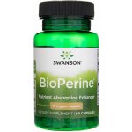 Swanson Bioperine Piperin černý pepř 10 mg x 60 kapslí – Hledejceny.cz