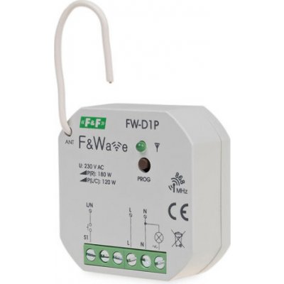 FW-D1P - Bezdrátová relé pro stmívání osvětlení, 85-265V, 180W – Hledejceny.cz