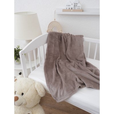 MKLuzkoviny.cz Dětská deka do postýlky mikroplyš Exclusive Laura cappuccino 80x100 – Zboží Dáma