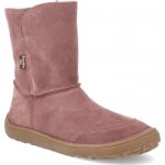 Froddo Barefoot kozačky s membránou BF Tex Suede Pink – Zboží Dáma