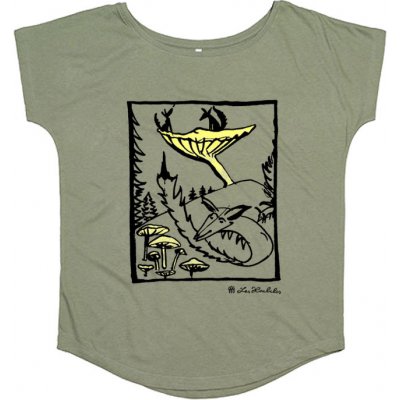 Dámské tričko Lišky Khak – Zboží Dáma Dámské tričko Lišky Khak – Zboží Dáma