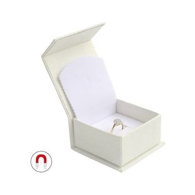 Šperky4U Bílá dárková krabička na prsten magnetické zavírání KR0351-WH – Hledejceny.cz