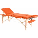 Lipt D-05V Dřevěné masážní lehátko oranžové 195 x 70 cm 16,5 kg – Zboží Dáma