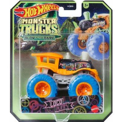 Mattel Hot Wheels Monster trucks svítící ve tmě HCB50 TV – Sleviste.cz
