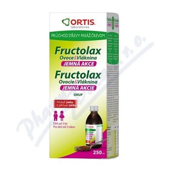 Ortis Fructolax Ovoce&Vláknina sirup pro děti 250 ml