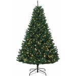 HOMCOM Vánoční stromeček HOMCOM, 550 teple bílých LED diod, 1494 větví, nehořlavý, plast/kov, 180 x 112 cm, zelený – Hledejceny.cz