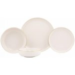 ASIR Porcelánová jídelní souprava bílá a zlatá 16 ks – Hledejceny.cz
