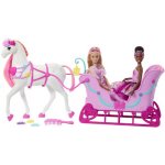 Mattel Barbie Louskáček Sáňky s koněm JNH63 – Zboží Mobilmania