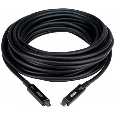 Aten UE3410F-AT USB 10Gbps (3.2 gen 2) / DP AOC USB C(M) - USB C(M) PD 60W 10m, černý – Hledejceny.cz