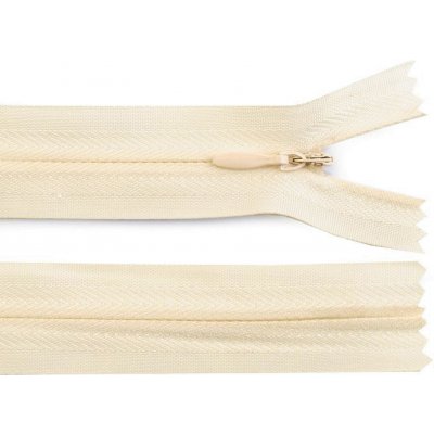 Prima-obchod Spirálový zip skrytý No 3 délka 60 cm autolock, barva Krémová sv. – Hledejceny.cz