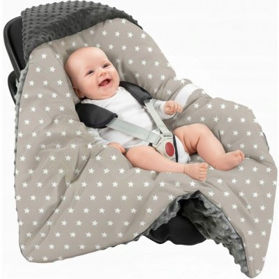 BabyUniverse Minky zavinovačka na autosedačku s kapucí spacáček zavinovačka – Hledejceny.cz