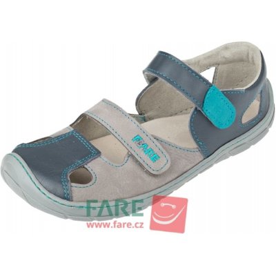 Fare Bare barefoot chlapecké sandálky B5661101 šedá – Zbozi.Blesk.cz
