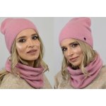 Fashionweek Exkluzivní alpakový zimní set čepice a šála ZIZI-AL1 Růžovy – Hledejceny.cz