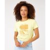 Dámská Trička Rip Curl RE-ENTRY CREW NECK TEE Light Yellow