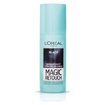 L'Oréal Magic Retouch Instant Root Concealer Spray vlasový korektor šedin a odrostů 01 Black 75 ml