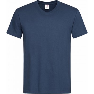 Stedman Pohodlné triko s výstřihem do véčka modrá námořní S270