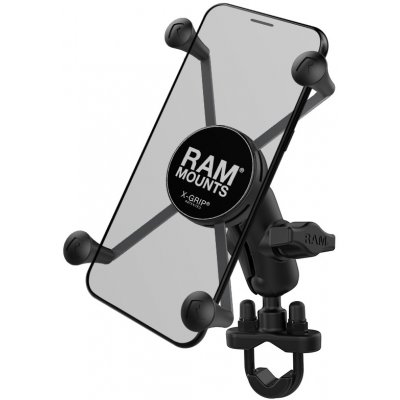 kompletní sestava RAM Mounts držáku mobilního telefonu X-Grip s objímkou na řidítka – Zboží Mobilmania